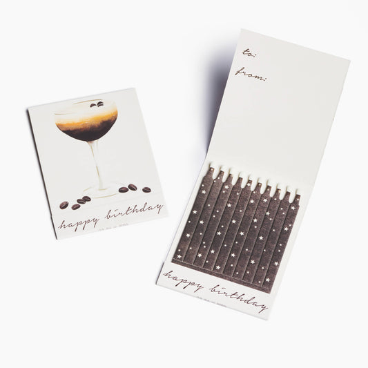 Espresso Martini Happy Birthday Matches