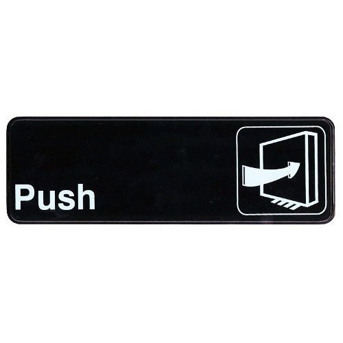 Push Sign - 9 x 3